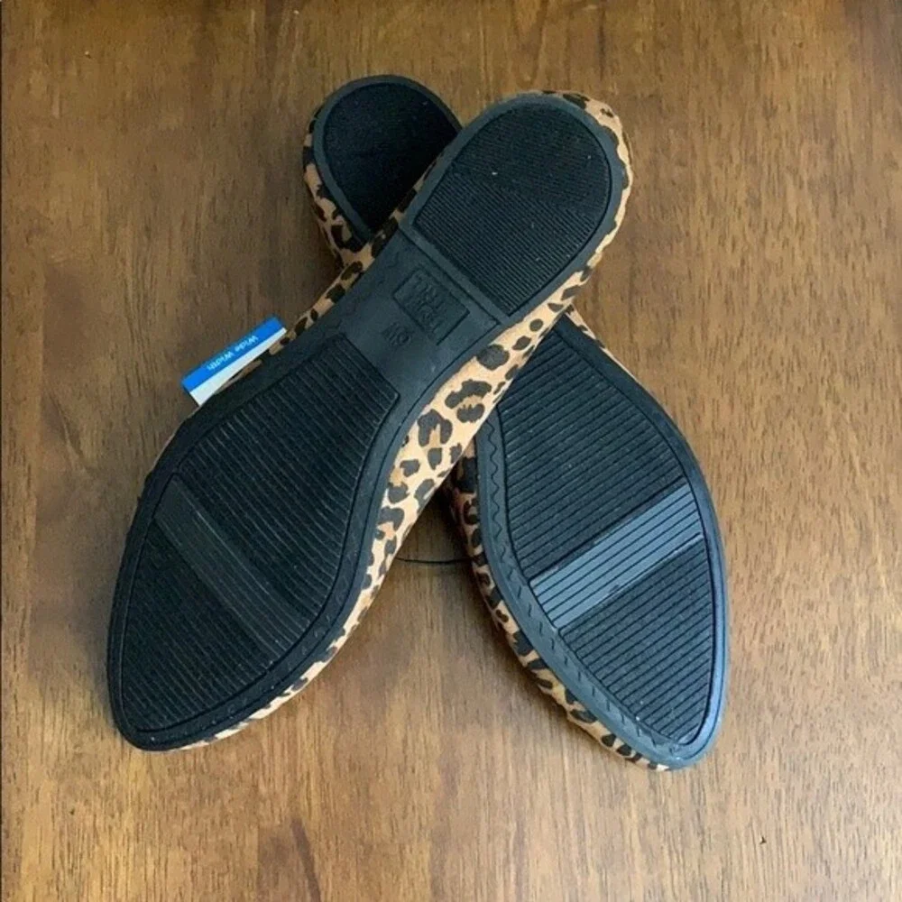 Wide width leopard flats.